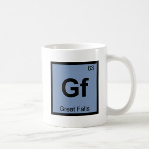 Gf - Great Falls Montana Scheikunde Periodiek Syst Koffiemok