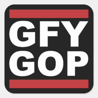 GFY GOP-Sticker Vierkante Sticker