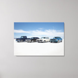 GG-dromen op de Bonneville Salt Flats Canvas Afdruk