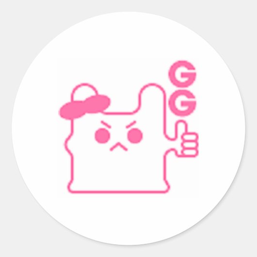 GG Nutan Ronde Sticker (Voorkant)