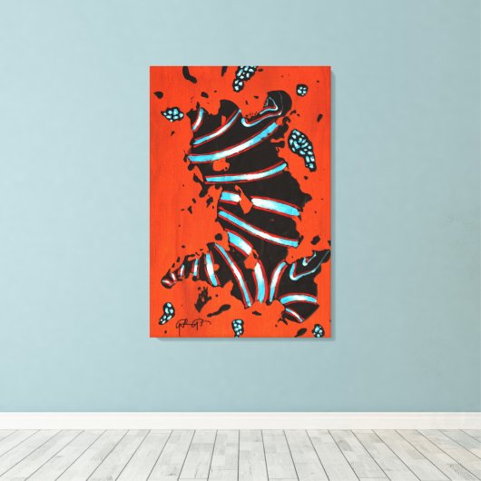  GGAST - Energy Code ECL7 - Stretched Canvas Print (Insitu (Houten vloer))