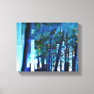 Ggloed Bamboo in Tokio, Japan Canvas Afdruk