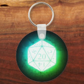 Ggloed d20 Greenleaf Sleutelhanger (Voorkant)