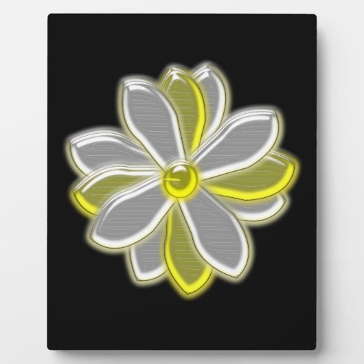 Ggloed Daisy Flower Plaque Fotoplaat (Voorkant)