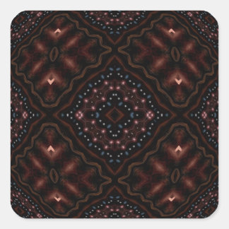 Ggloed Darkness Kaleidoscope Mandala Vierkante Sticker