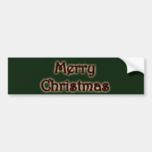 Ggloed Merry kerst Bumpersticker