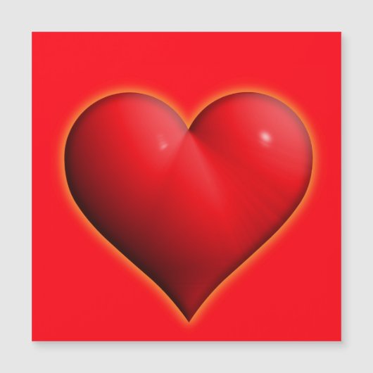 Ggloed Red 3-D Heart (Voorkant)