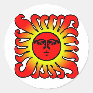 Ggloed Red Sun Sticker