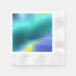 Ggloeiend Aqua Paper Napkin Servet