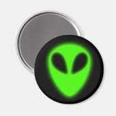 Ggloeiend groen Alien Magnet Magneet (Voorkant / Achterkant)