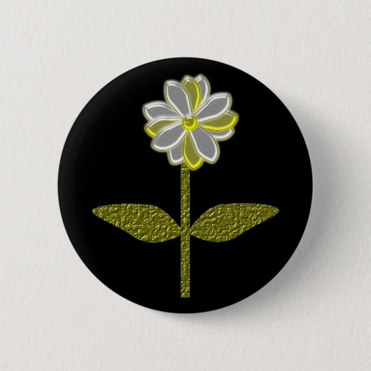 Ggloeiende Daisy Flower Button (Voorkant)