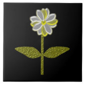 Ggloeiende Daisy Flower Tile Tegeltje (Voorkant)