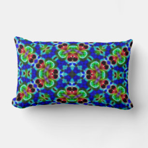 Ggloeiende kleuren Kaleidoscope Mandala Lumbar Pil Kussen