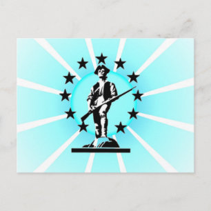 Ggloeiende Minuteman Briefkaart