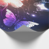 Ggloeiende nachtvlinders cadeaupapier (Hoek)