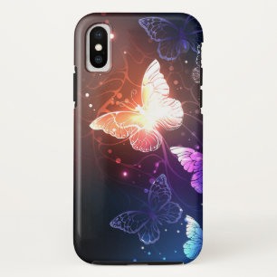 Ggloeiende nachtvlinders iPhone XS hoesje