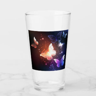 Ggloeiende nachtvlinders glas