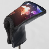 Ggloeiende nachtvlinders golfheadcover (3/4 voorkant)
