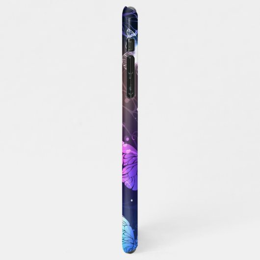 Ggloeiende nachtvlinders iPhone hoesje (Linkerkant)