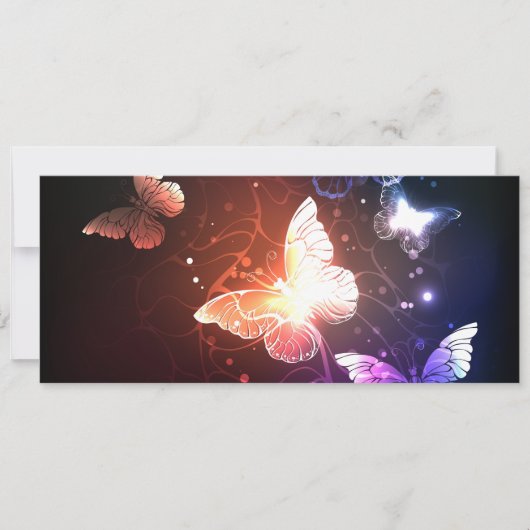 Ggloeiende nachtvlinders kaart (Voorkant)