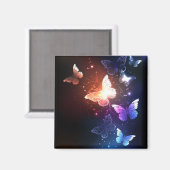 Ggloeiende nachtvlinders magneet (Voorkant / Achterkant)