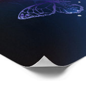 Ggloeiende nachtvlinders poster (Hoek)