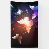 Ggloeiende nachtvlinders spandoek (Verticaal)
