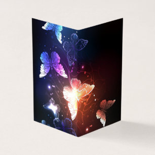 Ggloeiende nachtvlinders visitekaartjes