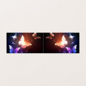 Ggloeiende nachtvlinders visitekaartjes (Buitenkant ongevouwen)