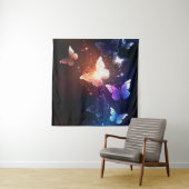 Ggloeiende nachtvlinders wandkleed (In Situ (horizontaal))