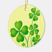 Ggloeiende Shamrocks Keramisch Ornament (Links)