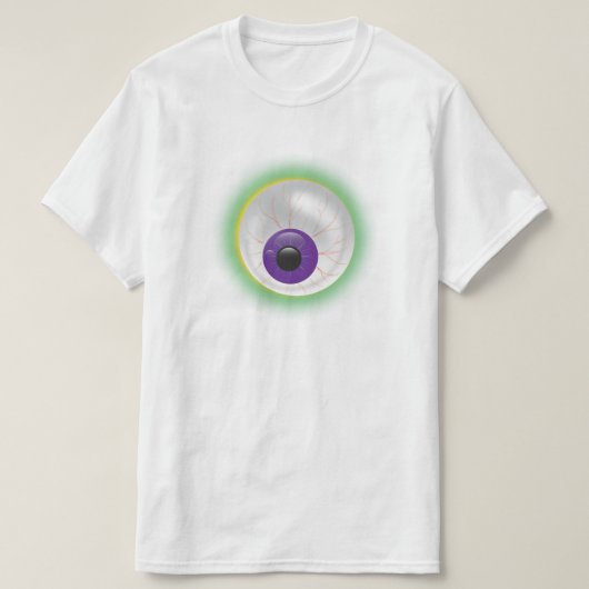 Ggloeiende Zombie Monster Eyeball Halloween eye T-shirt (Design voorkant)