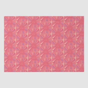 Ggloeiende zondebok en roze zonnestraaltje tissuepapier