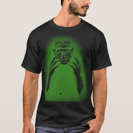 Ggloing Green Frankenstein T-shirt (Voorkant)