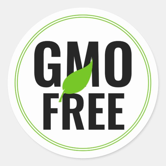 GGO-vrij label Sticker (Voorkant)
