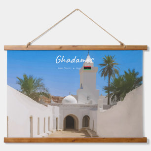 Ghadames, Libië - Witte Moskee Hangend Wandkleed