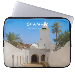 Ghadames, Libië - Witte Moskee Laptop Sleeve