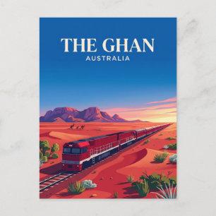 Ghan (Australisch Outback) Australië Briefkaart