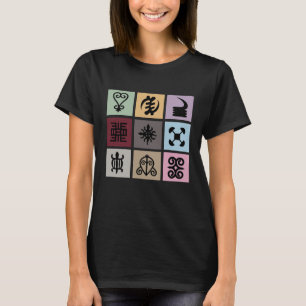 Ghana Adinkra Symbool – Afrikaans erfgoed en wijsh T-shirt
