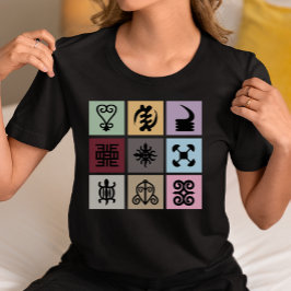 Ghana Adinkra Symbool – Afrikaans erfgoed en wijsh T-shirt