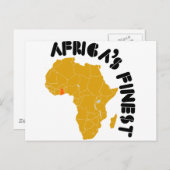 Ghana, Afrika's beste Afrikaanse kaart (Voorkant / Achterkant)
