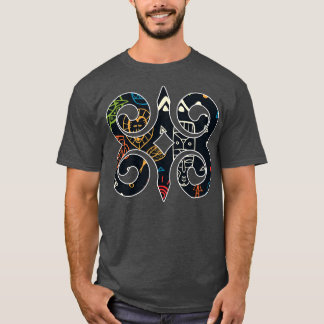 Ghana Akan AdinkraAnkara Patroon T-shirt