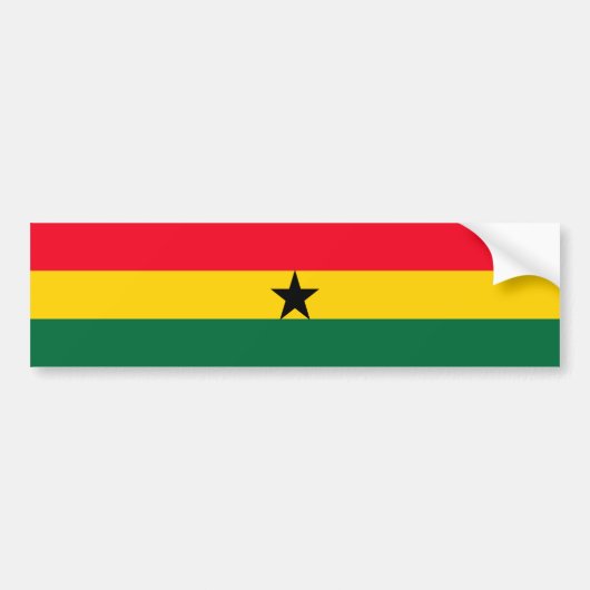 Ghana Bumpersticker (Voorkant)