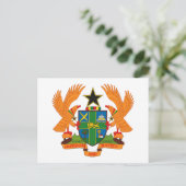 Ghana Coat of Arms Briefkaart (Staand voorkant)