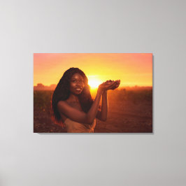 GHANA - COCOA CANVAS AFDRUK