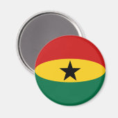 Ghana Fisheye Flag Magnet (Recto/Verso)