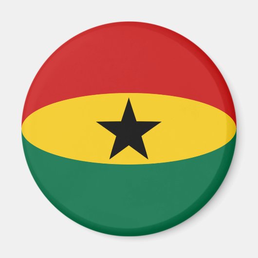 Ghana Fisheye Flag Magnet (Devant)