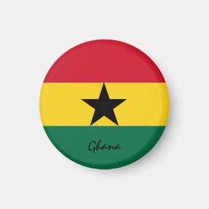 Ghana flag & African - reis/sportfans Magneet