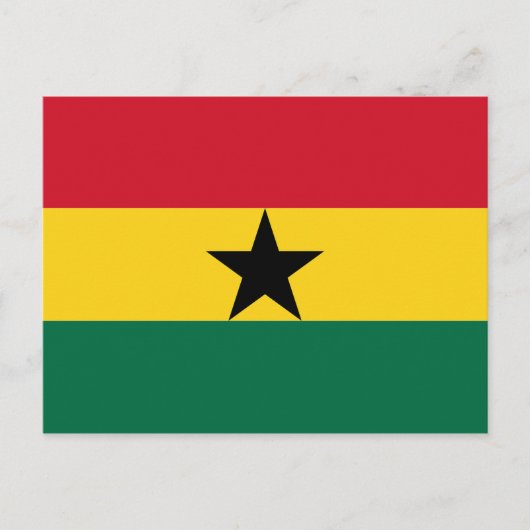 Ghana Flag Afrika Briefkaart (Voorkant)