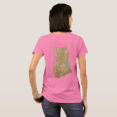 Ghana Flag and Map dk T-Shirt (Achterkant volledig)